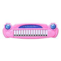 早教益智音乐水果钢琴小女孩男孩宝宝猫琴儿童迷你卡通电子琴玩具 680电子琴粉 官方标配[需自备电池]