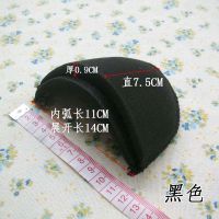 服装辅料女士防溜肩小西装外套衬衫T恤优质加密海绵彩色包布垫肩 0.9厚度黑色薄款 2付价