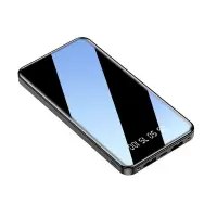 快充30000毫安充电宝通用型20000毫安自带线移动电源10000毫安 无自带线款 钢琴黑+标配线 10000毫安