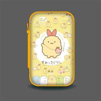 日韩卡通移动硬盘收纳包耳机数据线充电器零钱包卡通充电宝防摔盒 黄色小怪物 电源包[15.5*9.3]