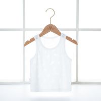 儿童背心宝宝夏季薄款无袖男童女童吊带婴儿小背心内衣护肚打底衫 白水果 无骨 烧花 73 码