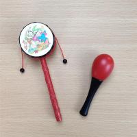 婴儿玩具手摇铃拨浪鼓3-6-12个月0-1岁宝宝新生儿小幼儿早教益智 拨浪鼓+沙锤