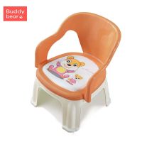 儿童椅子宝宝吃饭餐桌椅婴儿卡通叫叫椅吃饭餐椅幼儿园小板凳 C-橘色椅子