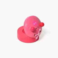 奥尔夫乐器儿童打击乐器木制卡通响板动物圆舞板宝宝音乐玩具 粉色 一个装
