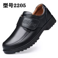男童皮鞋黑色英伦中大童男儿童真皮小学生软底皮鞋演出表演礼仪鞋 2205黑色 贴 26