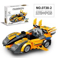 拼装超级跑车城市系列乐高积木男孩子经典汽车益智力拼插赛车模型 黄蜂战神
