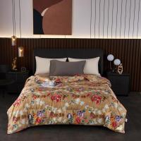 特价蚕丝被桑蚕丝空调被春秋被子加厚冬被单双人被芯棉被褥 [特价蚕丝被]富贵阳光 100X150cm儿童被子