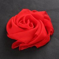 舞蹈丝巾纱巾正方形手绢花考级纱巾表演道具广场跳舞秧歌手帕方巾 大红色