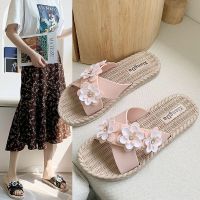 2021春夏潮流国风原创凤凰鞋小众时尚高帮帆布鞋女手绘涂鸦板鞋 粉色凉拖 35