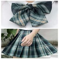 [森林来信]jk制服格裙jks百褶裙女学生夏季两件套日系学院风 格裙裙长43cm+领结 XS码