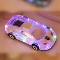 车模型蓝牙音箱大音量双喇叭重低音炮插卡迷你七彩灯手机家用音响 白色[汽车+七彩闪灯+蓝牙音箱]