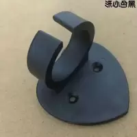 汽车麦克风架子塑料夹子麦克风墙壁支架卡拉OK有线无线话筒壁挂夹 黑mc