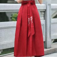 汉元素齐腰交领襦裙日常汉服民国学生班服古风改良传统女装中国风 单件绣花腰带 S