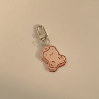 卡通airpods1/2代保护套适用苹果pro3代耳机壳透明软硅胶防摔挂饰 饼干熊(单独挂件) 适用AirPods1/2