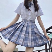 JK制服格裙百褶裙子女日系学院派校服短裙jk格裙套装夏装半身裙 紫烟领结 注意！是单领结不是裙子 XS