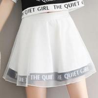 夏装小清新套装短裙学院风两件套裙子夏季2020新款学生连衣裙少女 单白色裙子 S建议[75-95斤]