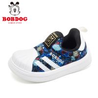 巴布豆童鞋儿童板鞋2021男童鞋子夏新款小学生韩版百搭儿童凉鞋女 黑/白群 30 内长19.2