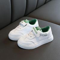 童鞋2020春夏新款男童帆布鞋儿童小白鞋女童白色板鞋小学生鞋 绿色612 25码内长16cm