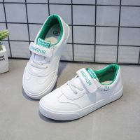 儿童小白板鞋男童2020春季新款女童休闲鞋子宝宝帆布鞋子 绿色612 25码内长16cm