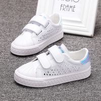 蜡比小星[清仓]儿童网鞋女童板鞋男童小白鞋百搭2021春季新款潮 XT1629白绿 23