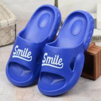 夏超轻EVA儿童凉拖鞋韩版字母糖果色女孩居家软底男中大童沙滩鞋 宝蓝色 33[适合32的脚穿]