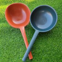 长柄牛筋水勺 粪勺 农用长柄勺淋菜勺耐磨耐摔水勺施肥水飘 1只长柄牛筋勺[颜色随机发]