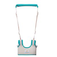 [送护膝]宝宝学步带防勒安全防摔夏季透气婴幼儿学走路儿童牵引 简单款透气蓝色