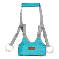 儿童学步带学走路安全防摔互动式拉环学步带 互助式学步带湖水蓝