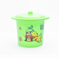 痰盂塑料加厚儿童家用便盆尿壶坐便器男女带盖小成人尿盆宝宝尿桶 浅绿色(图案随机发)