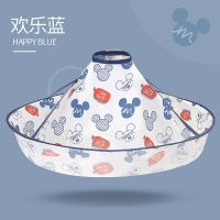 迪士尼婴儿童理发围布剪发围兜宝宝围裙剪头发廊店不沾发专用斗篷 欢乐蓝(均码0岁-成人通用款)