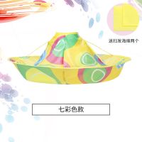 儿童理发围布剪头发围兜宝宝专用剃头不沾发婴儿剪发围裙披肩斗篷 七彩色款