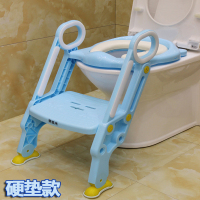 儿童坐便器坐便圈马桶梯米蓝图 硬垫蓝色+保暖座套