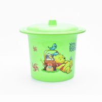 痰盂塑料加厚儿童家用便盆尿壶坐便器男女带盖小成人尿盆宝宝尿桶 绿色(图案随机发)