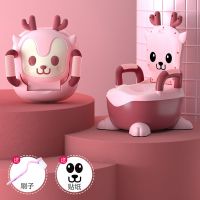 日康幼婴儿宜家小孩马桶儿童坐便器专用agg男孩女宝宝便盆抽屉 豆沙粉普通+刷子