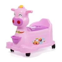 加大抽屉式儿童坐便器男女宝宝座便器婴儿马桶婴儿尿盆小孩坐便车 紫色小牛无赠品 儿童坐便器