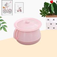 儿童坐便器小孩马桶男女宝宝坐便盆婴幼儿尿盆带手把带盖圆形夜壶 粉色 小马桶+盖子