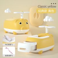 儿童小马桶男女宝宝可爱坐便器加大号便盆幼儿抽屉式尿壶小孩家用 柠檬黄+PVC软垫+赠刷子[适用1-