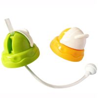 袋鼠宝宝儿童奶瓶专用秒变水杯水壶盖P玻璃PPSU贝亲奶瓶配件喝水 一只装黄色