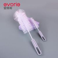 爱得利婴儿奶瓶刷3件套装清洗刷 奶嘴刷宝宝洗奶瓶尼龙刷子吸管刷
