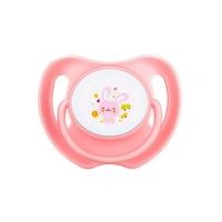 婴儿安抚奶嘴超软安睡型仿真母乳实感断奶神器新生儿宝宝安慰奶嘴 1个装圆头-粉色
