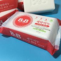 韩国保宁婴儿抗菌洗衣香皂 BB皂宝宝洗衣皂洋甘菊洋槐花10块 试用一块