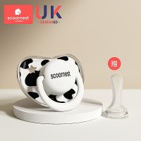 科巢婴儿安抚奶嘴安睡型超软仿真母乳实感新生宝宝安慰神器防胀气 里瑟白(赠替换奶嘴) 6个月以上