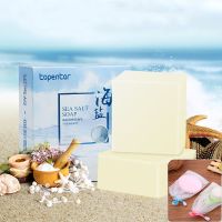 除螨皂洗脸硫磺面部男女全身深层清洁去螨虫杀菌手工海盐香皂 海盐除螨皂[送起网泡1个] 1盒装