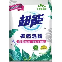 超能天然洗衣粉家用天然皂粉青柠西柚高效去污香味持久留香 680g*1袋(青柠西柚)