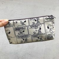 韩版男女可爱大容量铅笔袋初高中学生防泼水迷你化妆包ins史努比 漫画史努比f