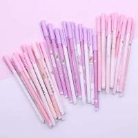 开学文具盲盒中小学生礼包批发少女心笔袋本子按动中性笔铅笔套装 十支中性笔颜色随机+笔袋 女孩款[小学]