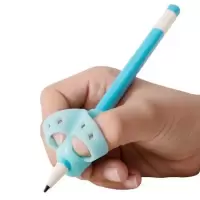 握笔器矫正器幼儿童小学生初学者拿抓笔纠正写字姿势铅笔矫正握姿 真学三指单个装(蓝色) 男宝
