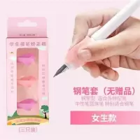 钢笔型握笔器幼儿儿童小学生矫正器握笔纠正写字姿势初学者拿抓铅 钢笔型3个装 女款 (无赠品)