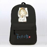 夏目友人帐书包 动漫猫咪老师双肩包周边 男女学生背包电脑旅行包 黑xmyrz19 买一送七