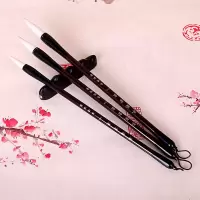 毛笔套装书法绘画大中小楷三支狼毫兼毫羊毫楷书初学者小学生初中 羊毫大中小1套